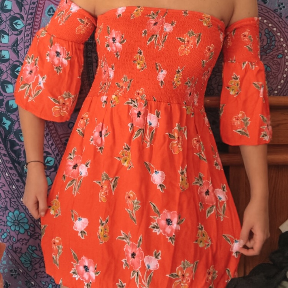F21 Off The Shoulder Dress